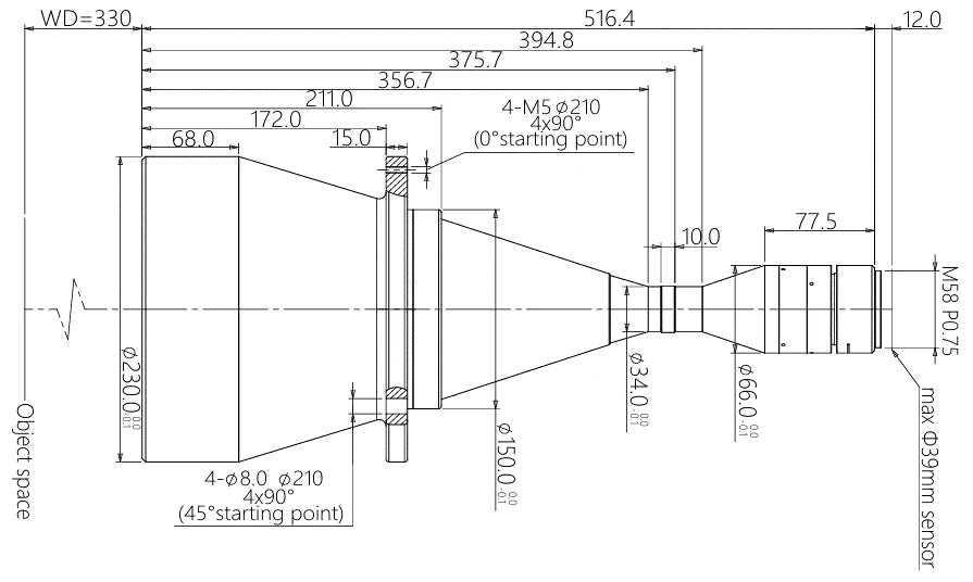 LS-TCL-0698 dimensions (mm)