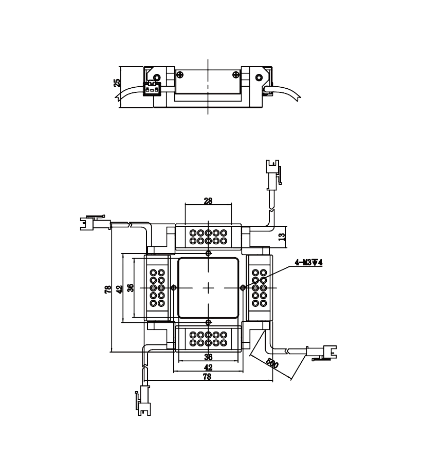 LS-BAR-1076 dimensions (mm)