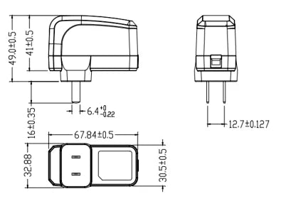 LS-CBL-0251 dimensions (mm)
