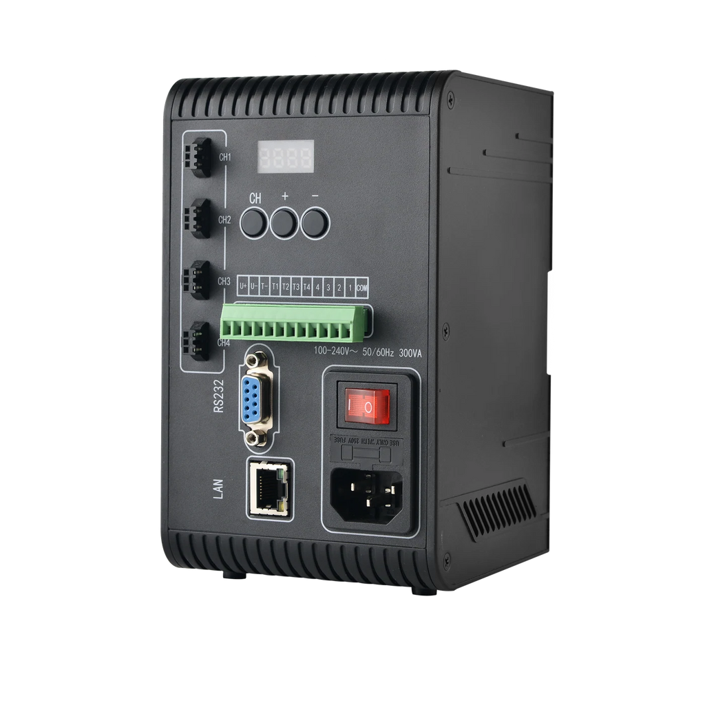 Digital constant-voltage light controller, Strobe overdrive, 200W, 4 channels, SMR-03V-B connector, With GigE port (LS-CTL-0576)