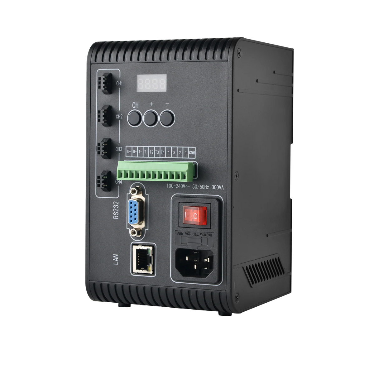 Digital constant-voltage light controller, Strobe overdrive, 200W, 4 channels, SMR-03V-B connector, With GigE port (LS-CTL-0576)