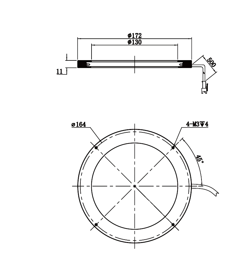 LS-RNG-0529 dimensions (mm)