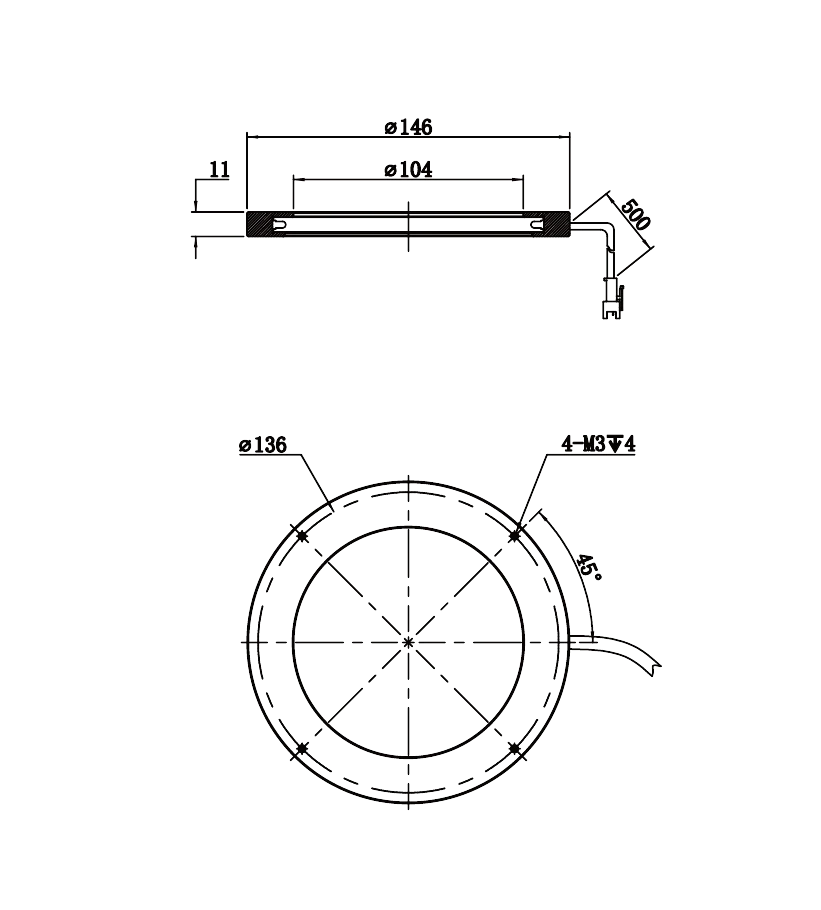 LS-RNG-0526 dimensions (mm)