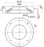 LS-RNG-0521 dimensions (mm)