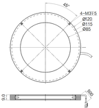LS-RNG-0517 dimensions (mm)