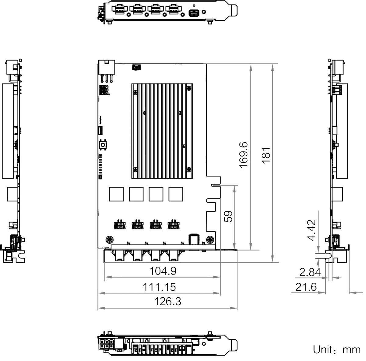 LS-CTL-0288 dimensions (mm)