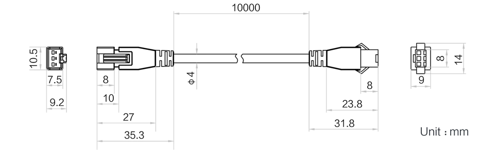 LS-LAC-0028 dimensions (mm)