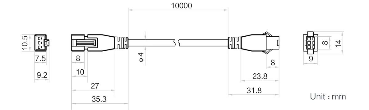 LS-LAC-0028 dimensions (mm)