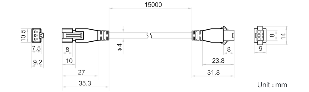 LS-LAC-0032 dimensions (mm)