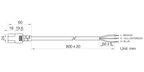 LS-OPEN-C13-0.8 dimensions (mm)