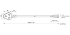 LS-E75-2 dimensions (mm)