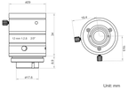 LS-MF1228M-8MPS dimensions (mm)