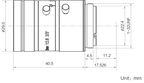 LS-FFL-1492 dimensions (mm)