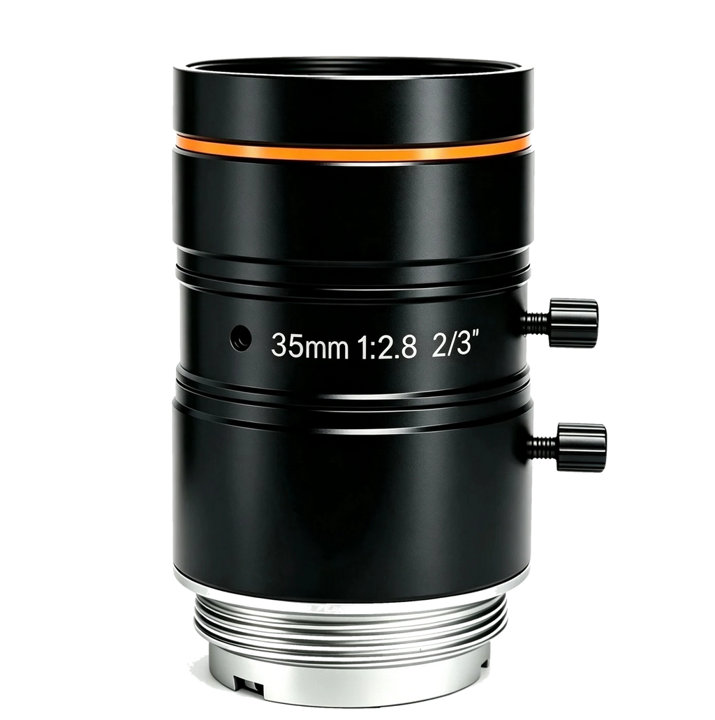 35mm, F2.8, 2/3", 8MP Lens, C-Mount, size Φ29 × 42.4 mm (LS-FFL-1493)