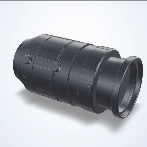 35 mm lens, 2/3", C-mount, front diameter 29 mm, back focus 18.50 mm