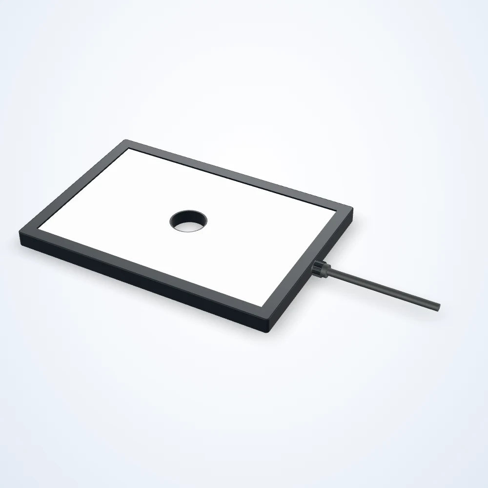 Edge-lit flat light with centre opening (series view)