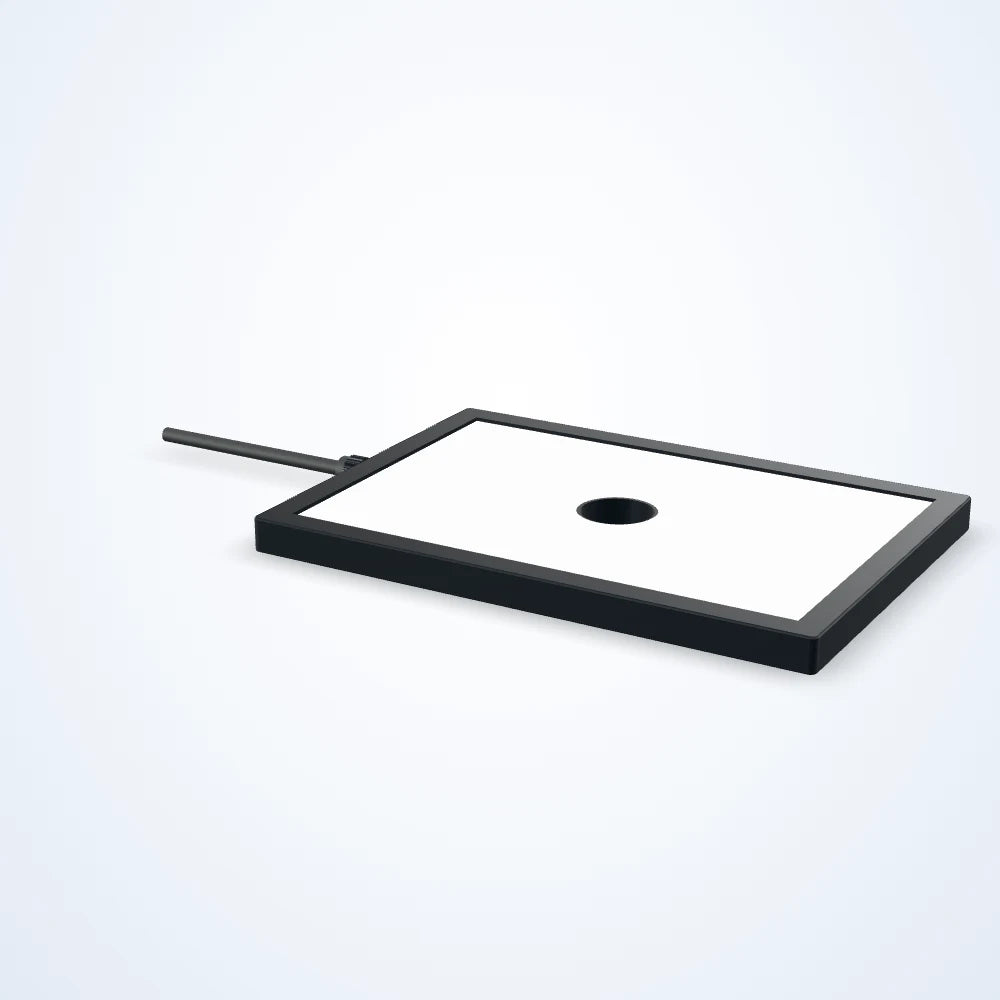 Edge-lit flat light with centre opening (series view)