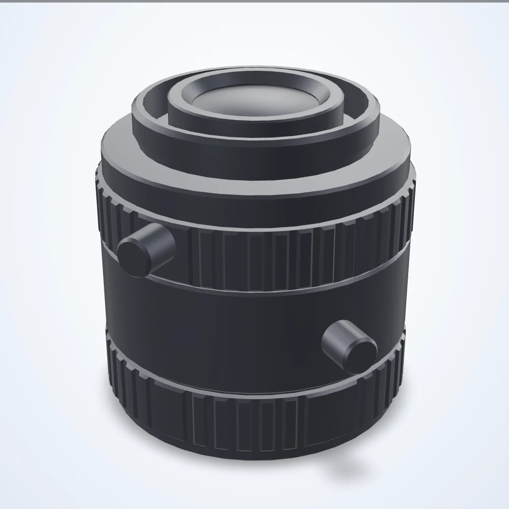 12 mm lens, 2/3", C-mount, front diameter 21 mm (LS-FFL-0020)