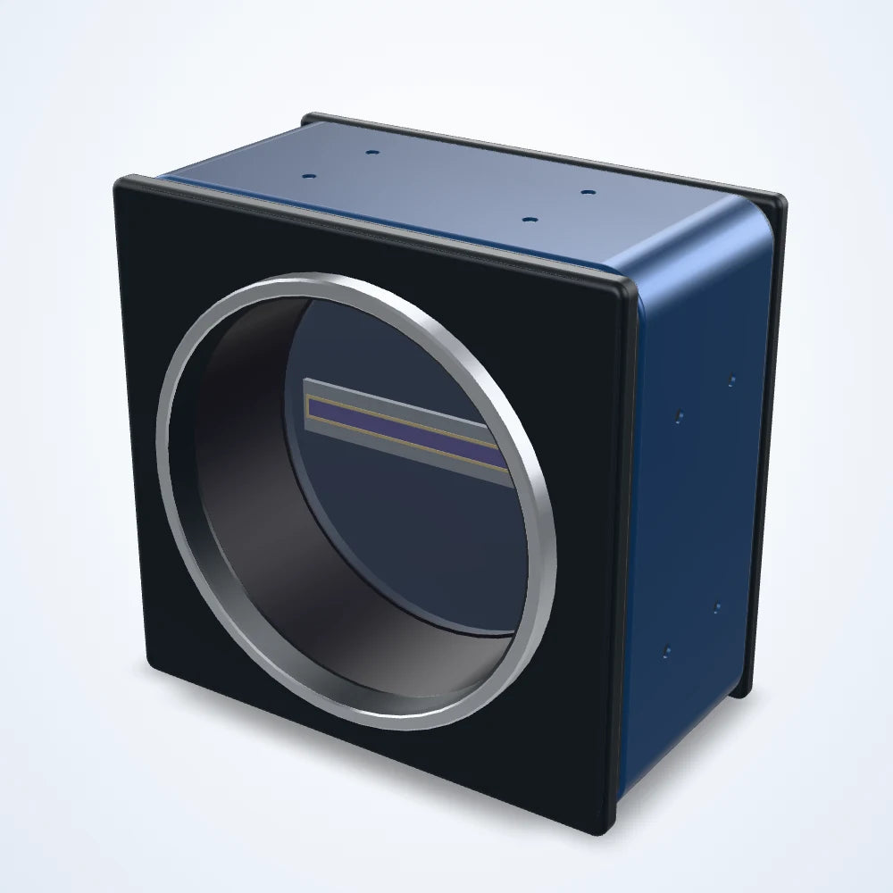 8K 2.5GigE line scan camera, 7 μm, 12.5 kHz, M72