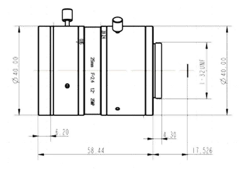 LS-FFL-0575 dimensions (mm)
