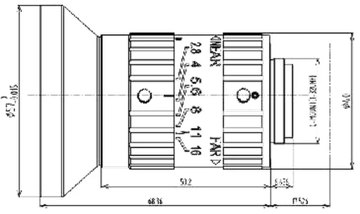 LS-FFL-0579 dimensions (mm)