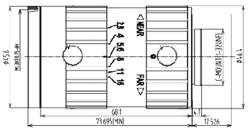 LS-FFL-0581 dimensions (mm)