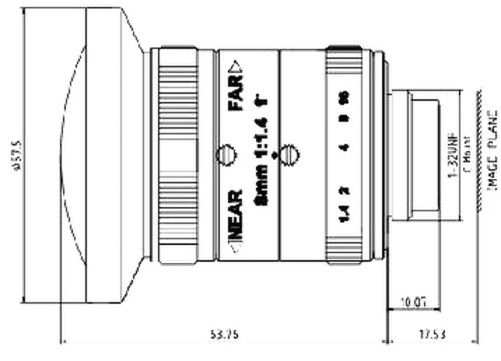 LS-FFL-0600 dimensions (mm)