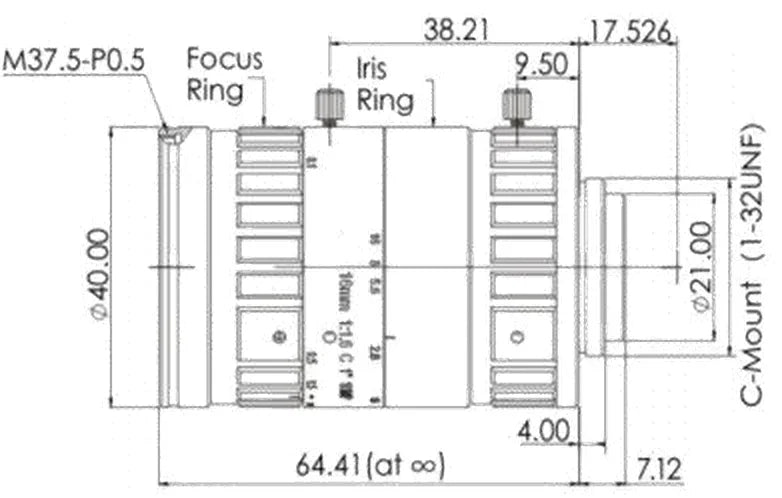 LS-FFL-0610 dimensions (mm)