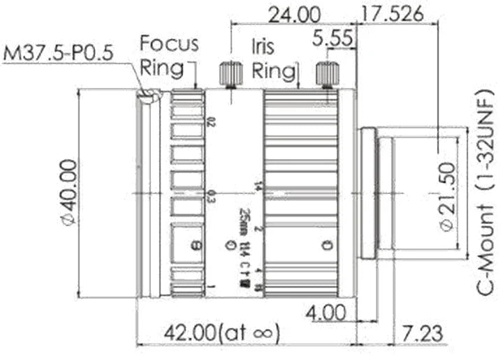 LS-FFL-0619 dimensions (mm)