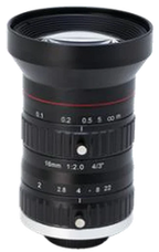16 mm, 4/3", 10 MP, C-mount Machine Vision Lens (LS-FFL-0705)
