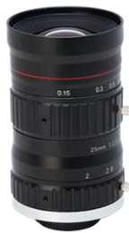 25 mm, 4/3", 10 MP, C-mount Machine Vision Lens (LS-FFL-0707)