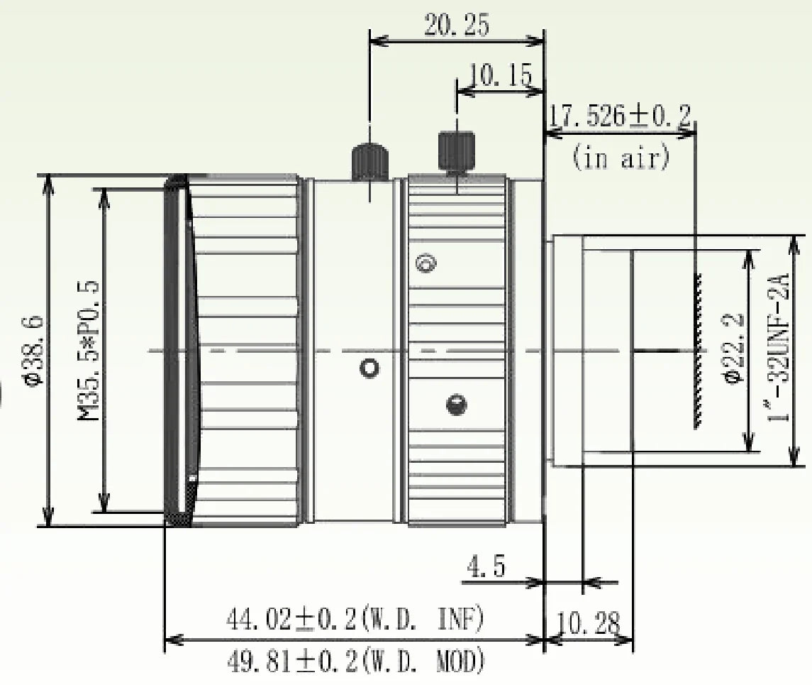 LS-FFL-0552 dimensions (mm)