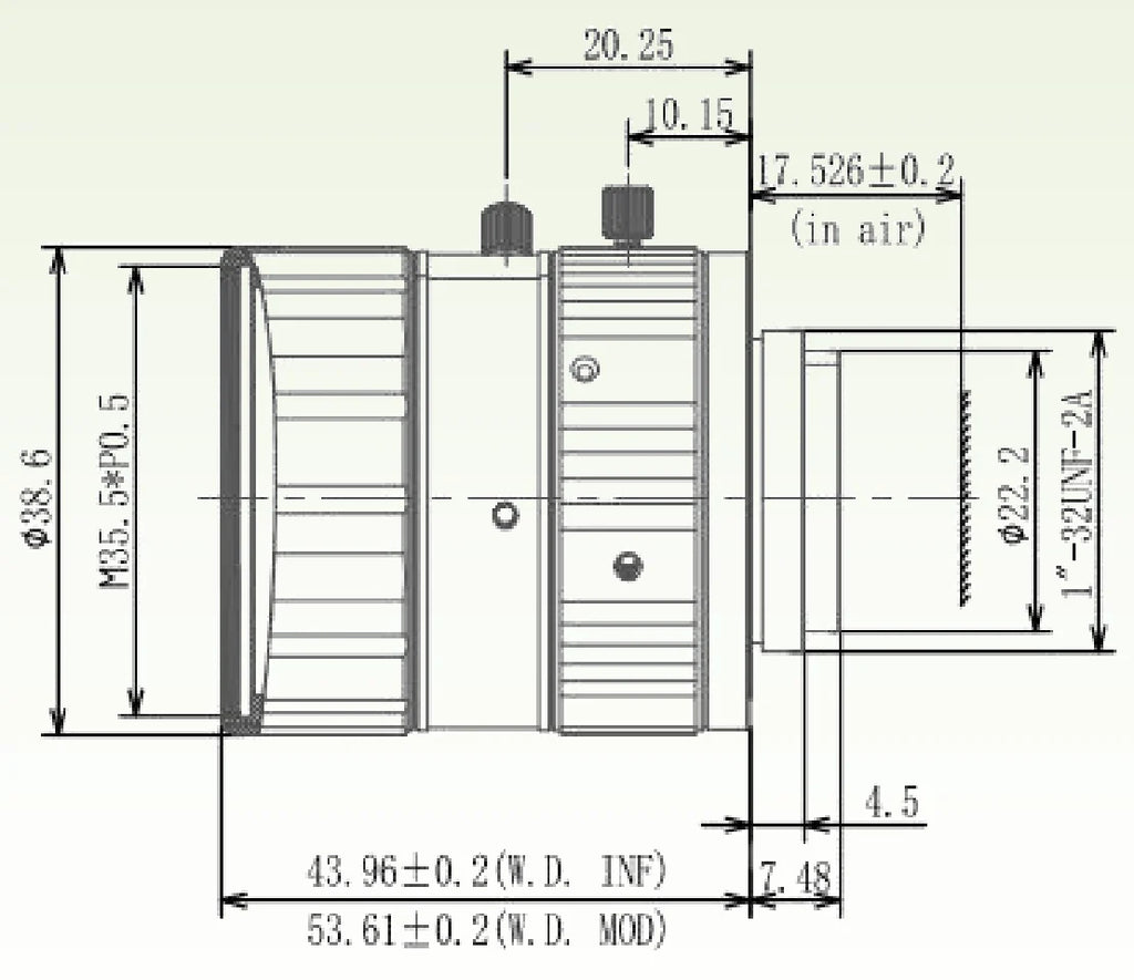 LS-FFL-0557 dimensions (mm)