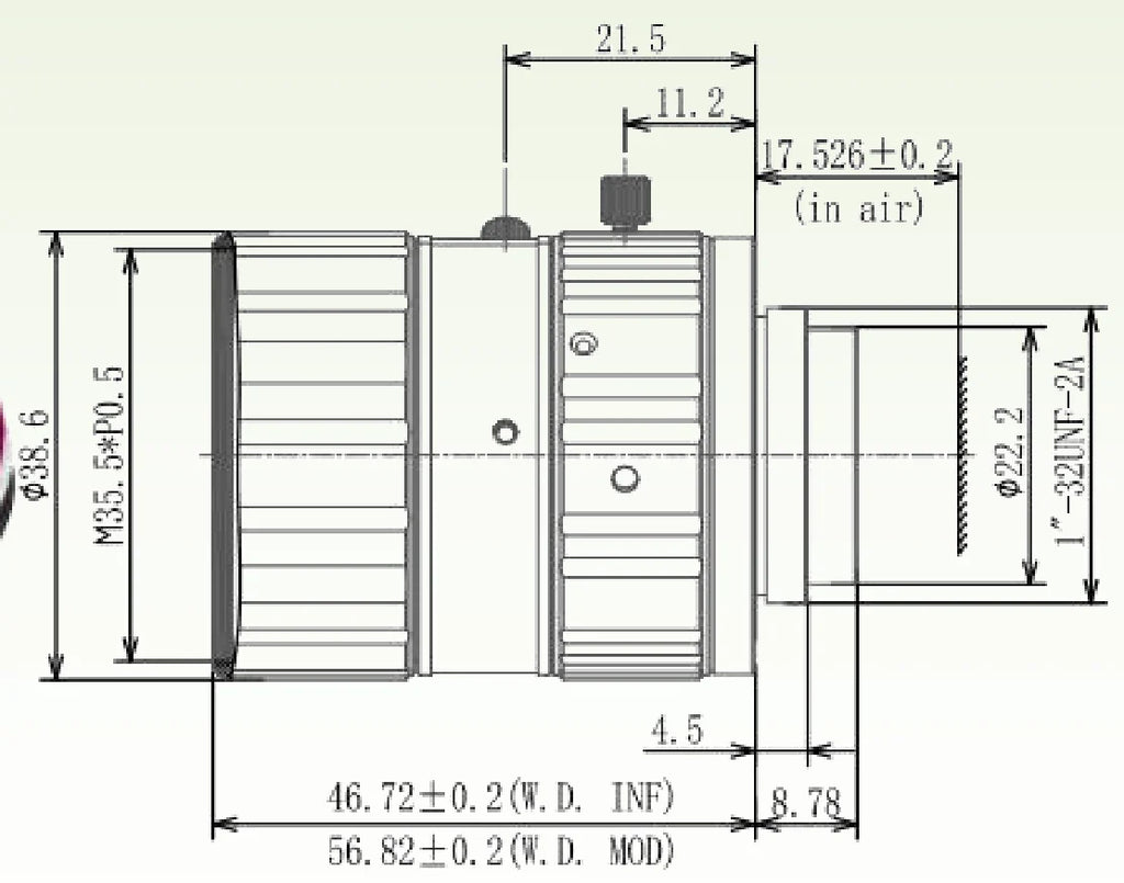 LS-FFL-0563 dimensions (mm)
