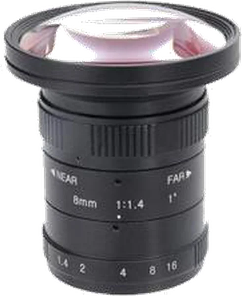 8 mm, 1", 5 MP, C-mount Machine Vision Lens (LS-FFL-0599)