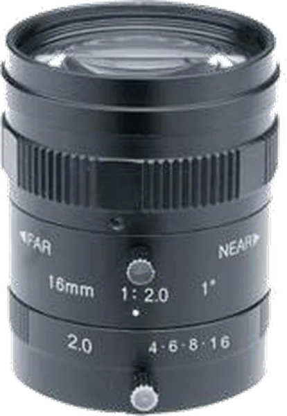 16 mm, 1", 5 MP, C-mount Machine Vision Lens, F2.0-C Manual iris (LS-FFL-0612)
