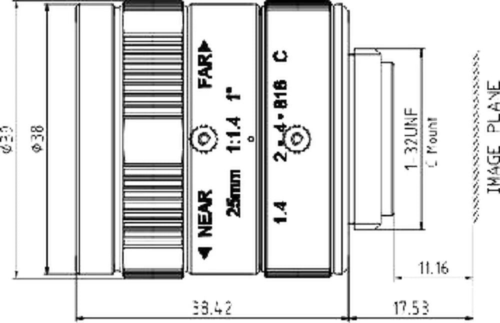LS-FFL-0617 dimensions (mm)