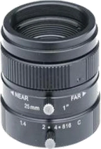 25 mm, 1", 5 MP, C-mount Machine Vision Lens (LS-FFL-0617)