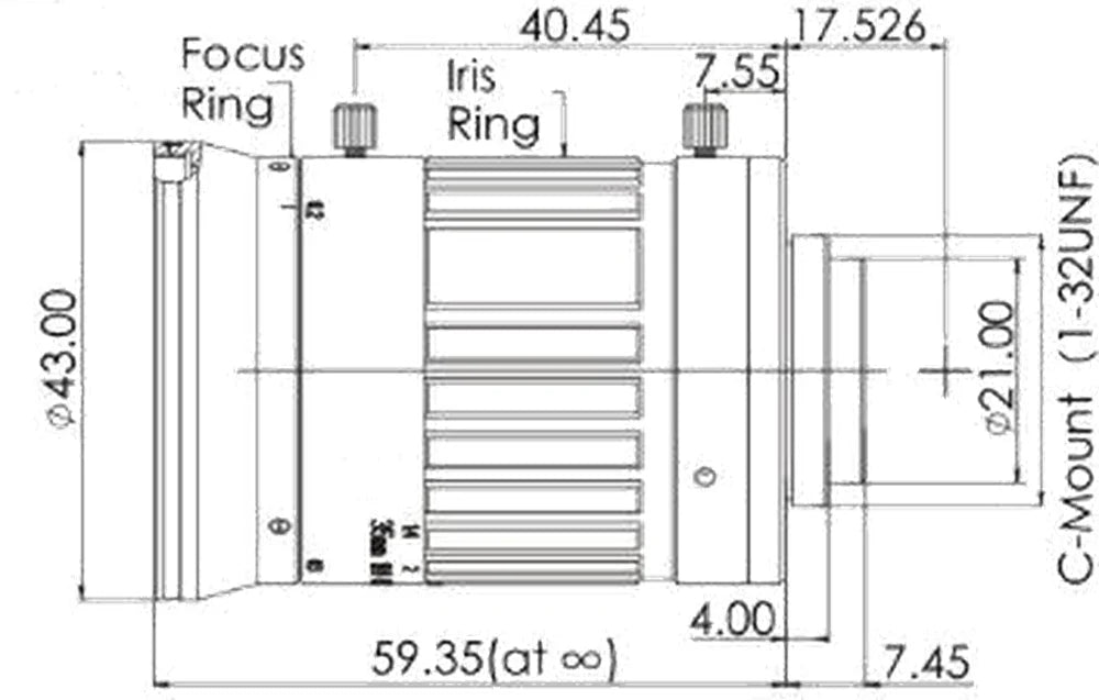 LS-FFL-0624 dimensions (mm)