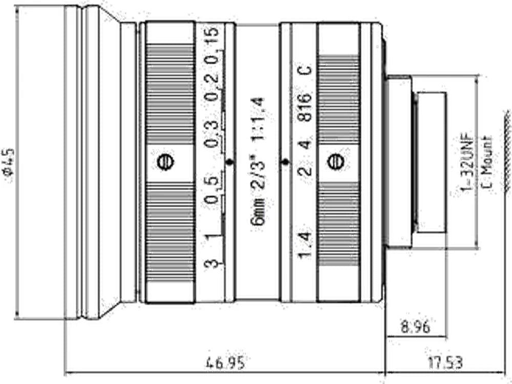 LS-FFL-0644 dimensions (mm)
