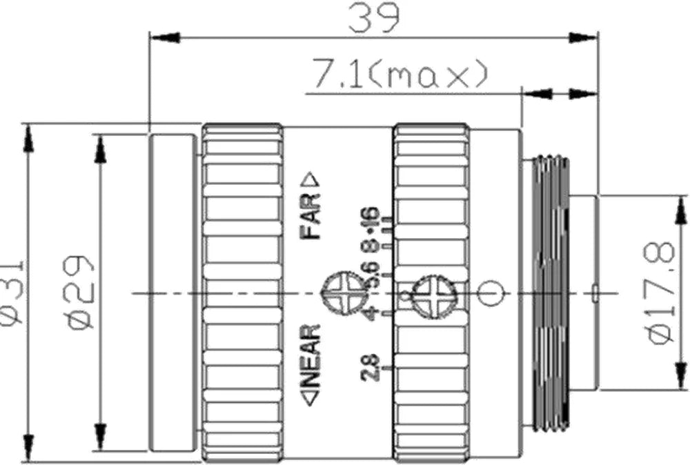 LS-FFL-0671 dimensions (mm)