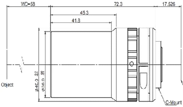 LS-FFL-0428 dimensions (mm)