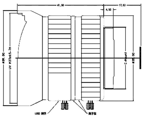 LS-FFL-0520 dimensions (mm)
