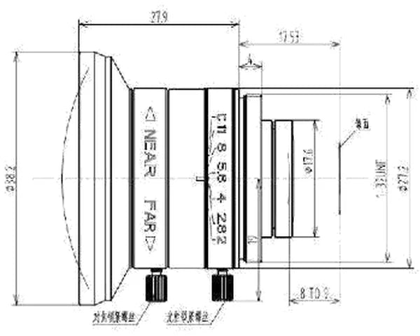 LS-FFL-0522 dimensions (mm)
