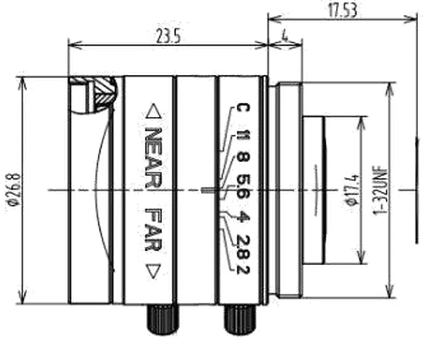LS-FFL-0527 dimensions (mm)