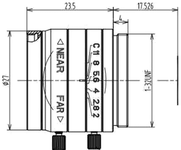 LS-FFL-0529 dimensions (mm)