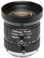8 mm, 2/3", 5 MP, C-mount machine vision lens, 8.0 mm, 2/3" (dia. 11), 5.0 Megapixel (LS-FFL-0648)