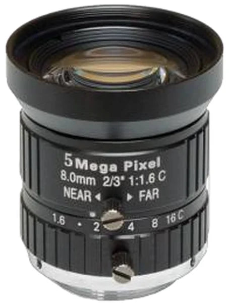 8 mm, 2/3", 5 MP, C-mount machine vision lens, 2/3" (dia. 11)