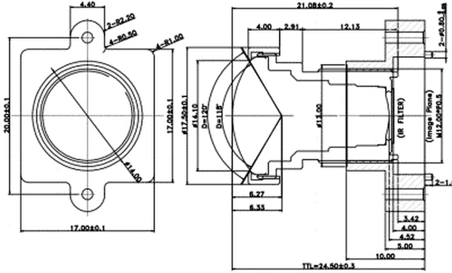 LS-MBL-0153 dimensions (mm)