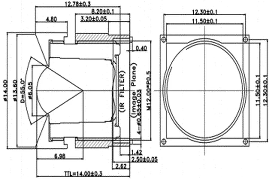 LS-MBL-0168 dimensions (mm)